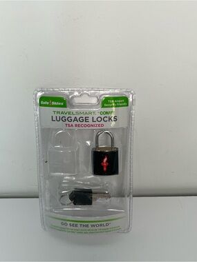 Conair TravelSmart TSA-Recognized Black Luggage Lock with Keys